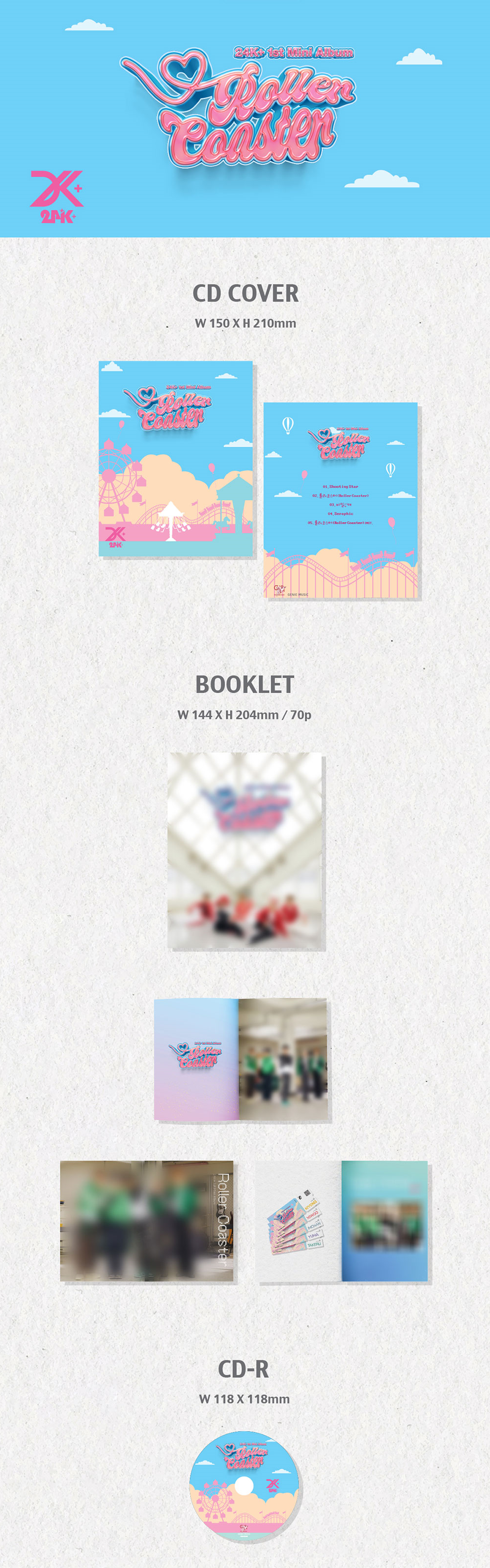 24K+ 1st Mini Album - Roller Coaster