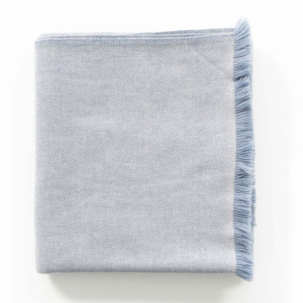 Herringbone Plush Soft Merino Handwoven Throw