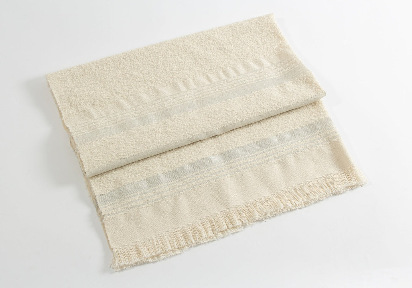 Handwoven Boucle Alpaca Throw - Ivory + Silver