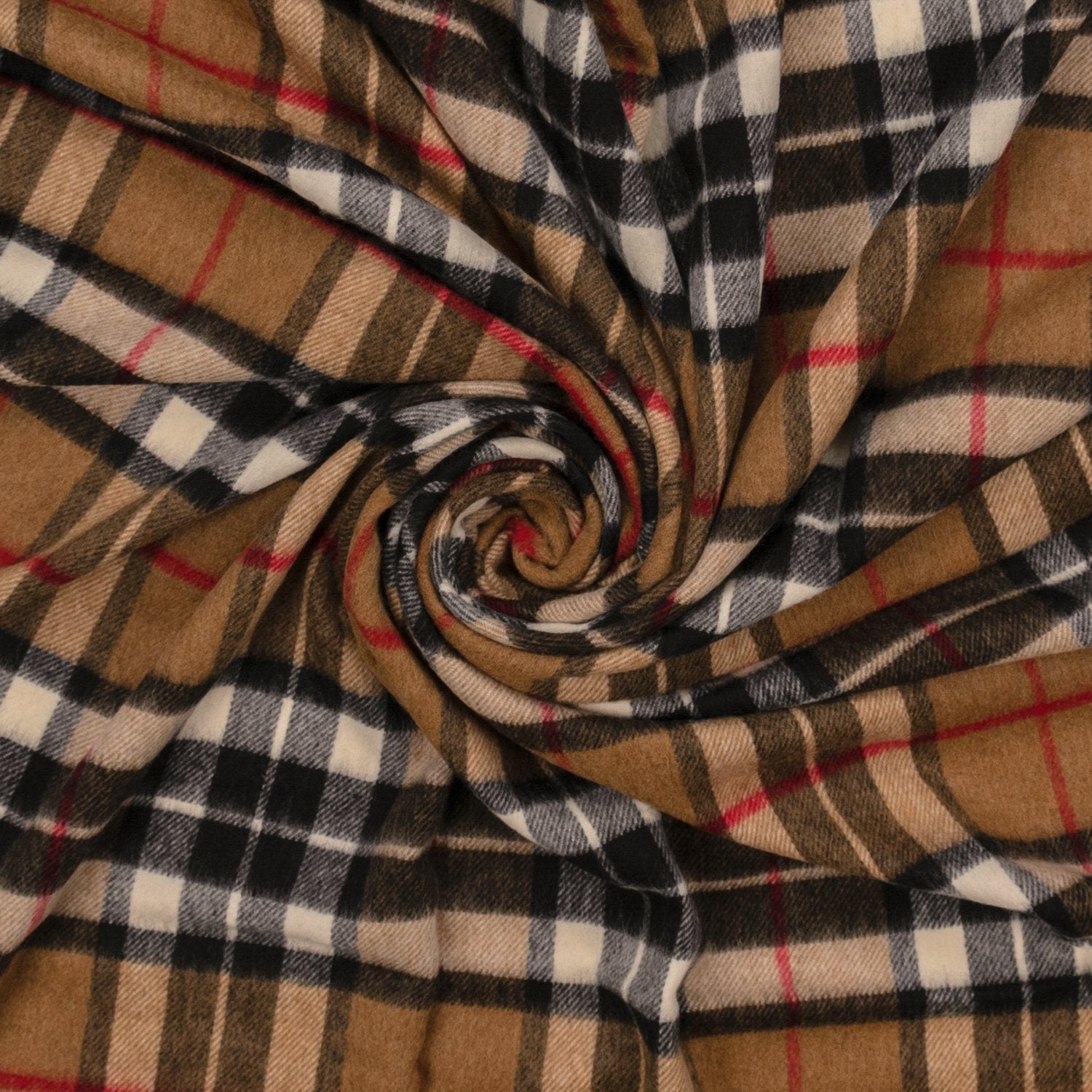 Highland Tartan Tweed Merino Wool Throw ~ Camel Thompson ~ - Osadia Concept Store