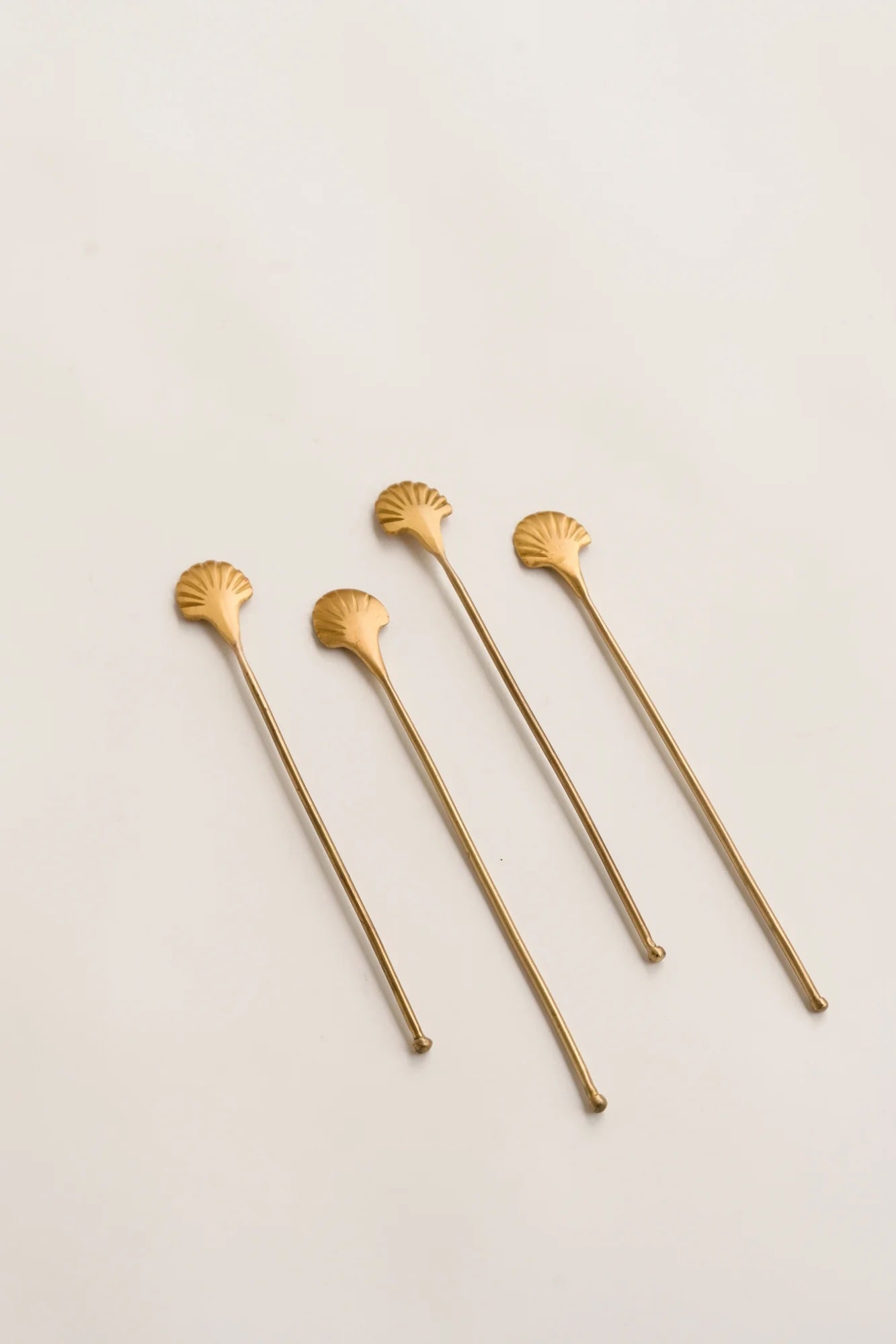 S/4 Seashell Drink Stirrers - Large