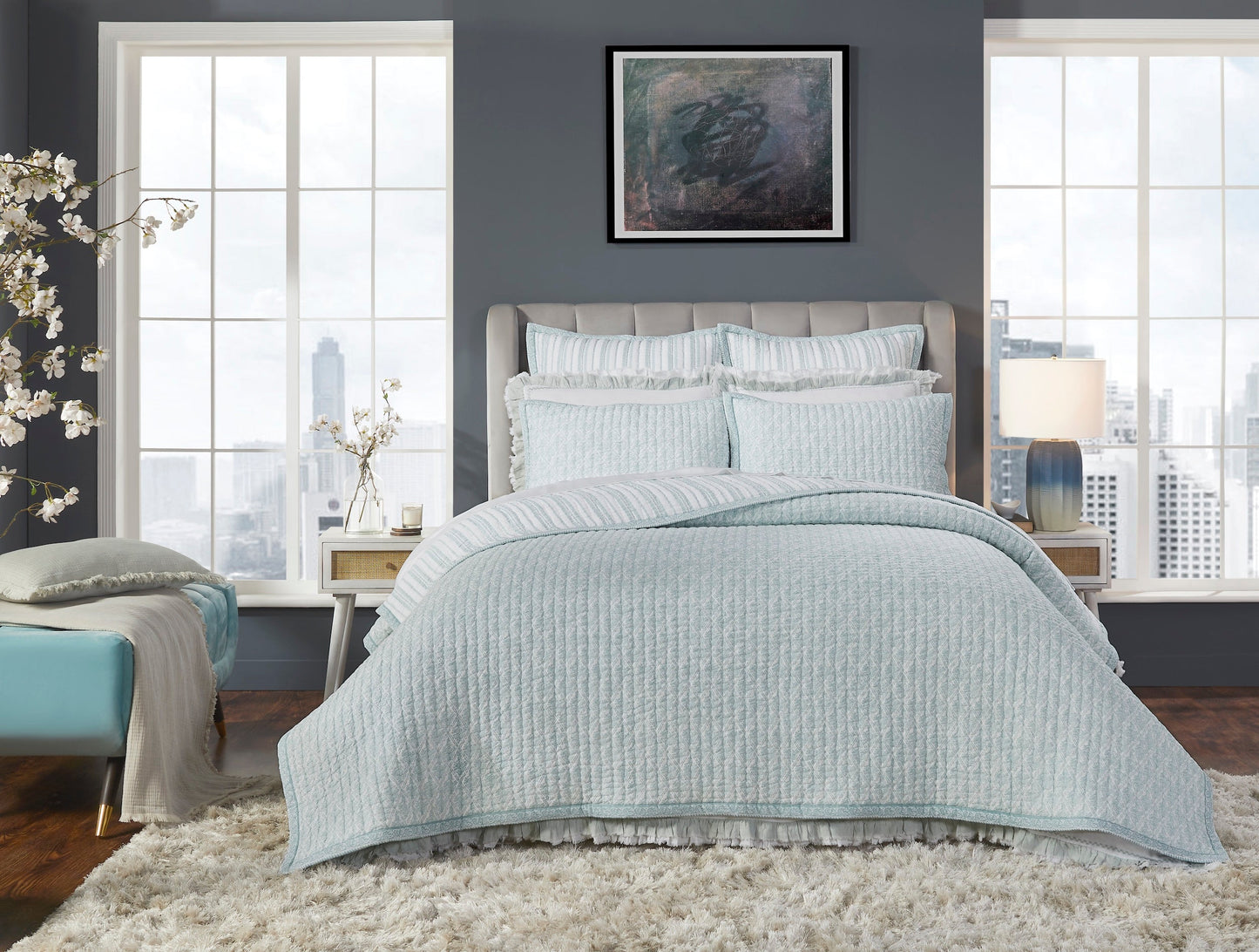 Serenity Printed Reversible Quilt