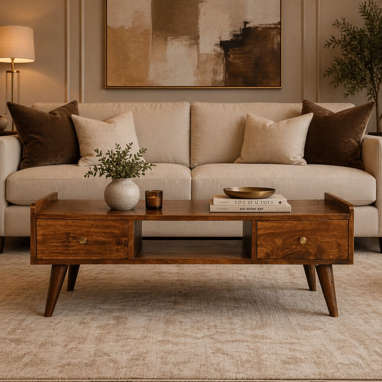 Elevated Chestnut Media Unit