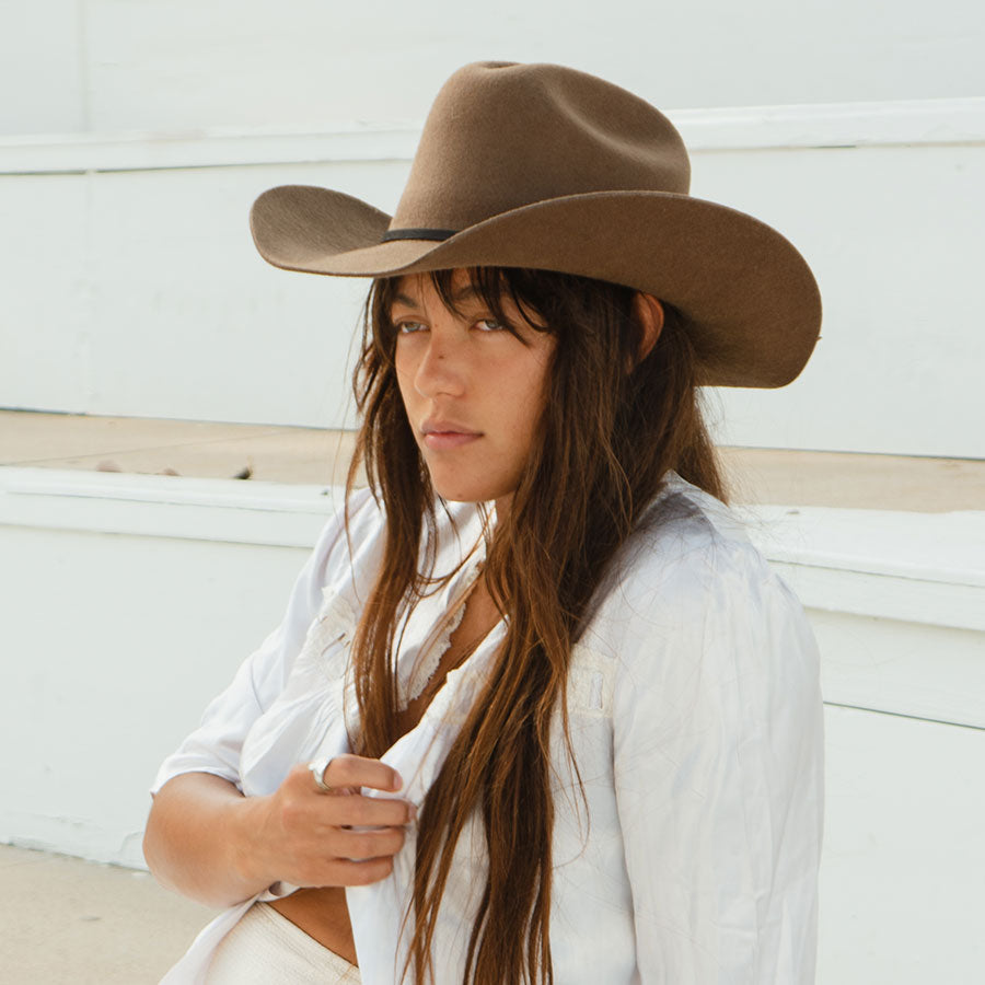 Karina Wool Cowboy Hat - Oak