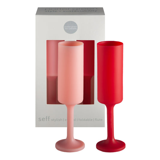 Cherry + Blush | Seff | Unbreakable Champagne Flutes