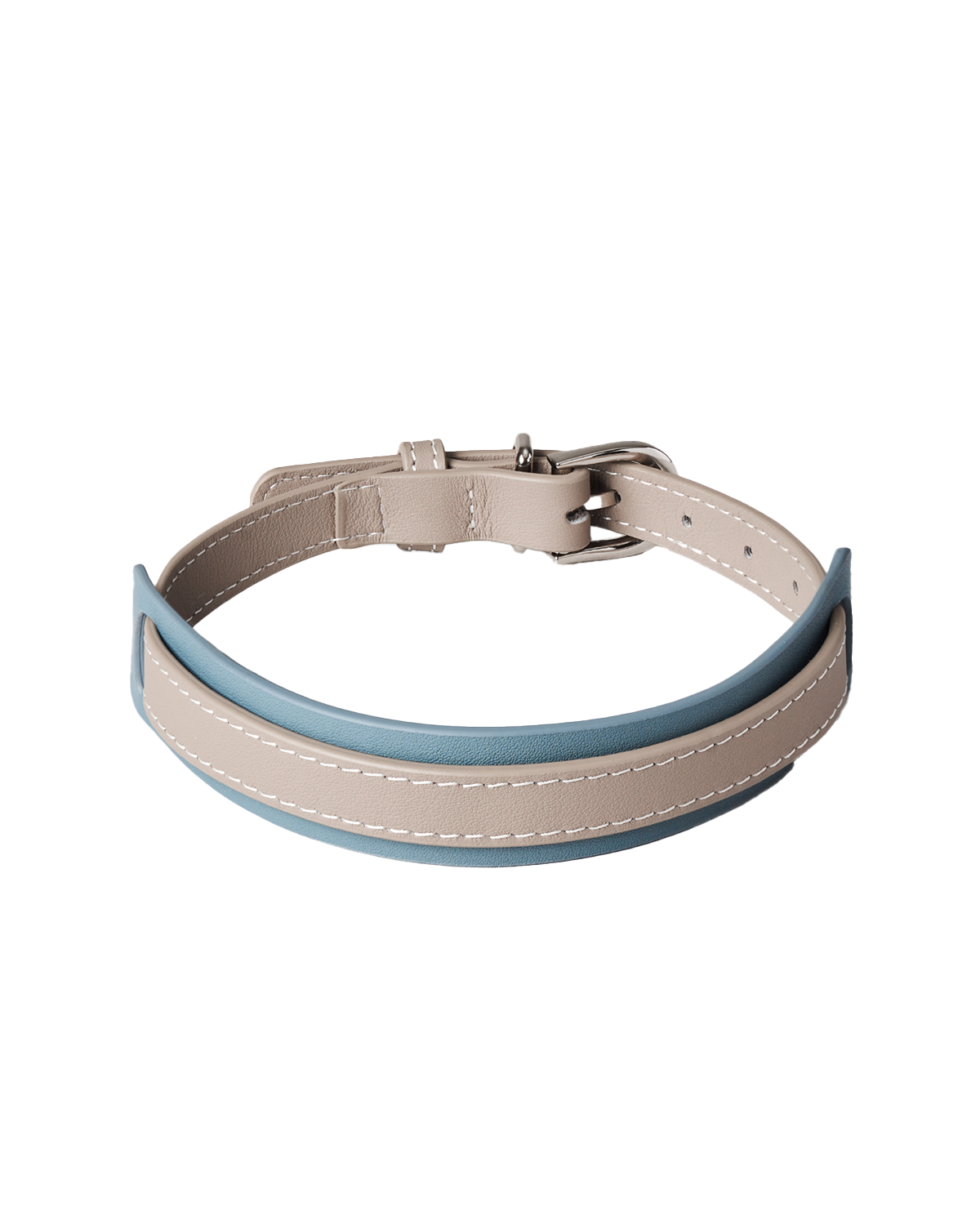 The Ornata Leather Dog Collar | Stormy Teal