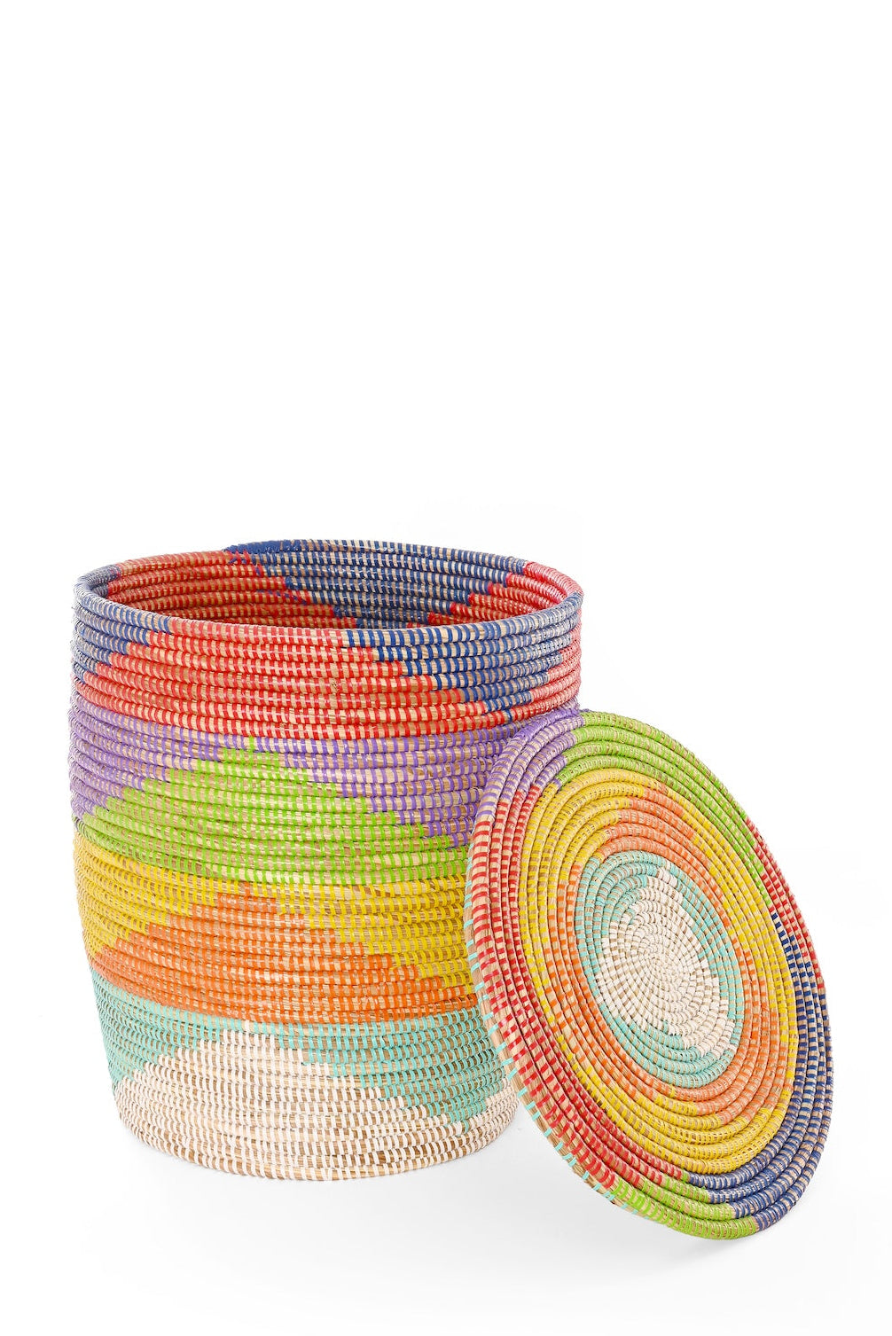 S/2 Rainbow Mountains Flat Lidded Hampers