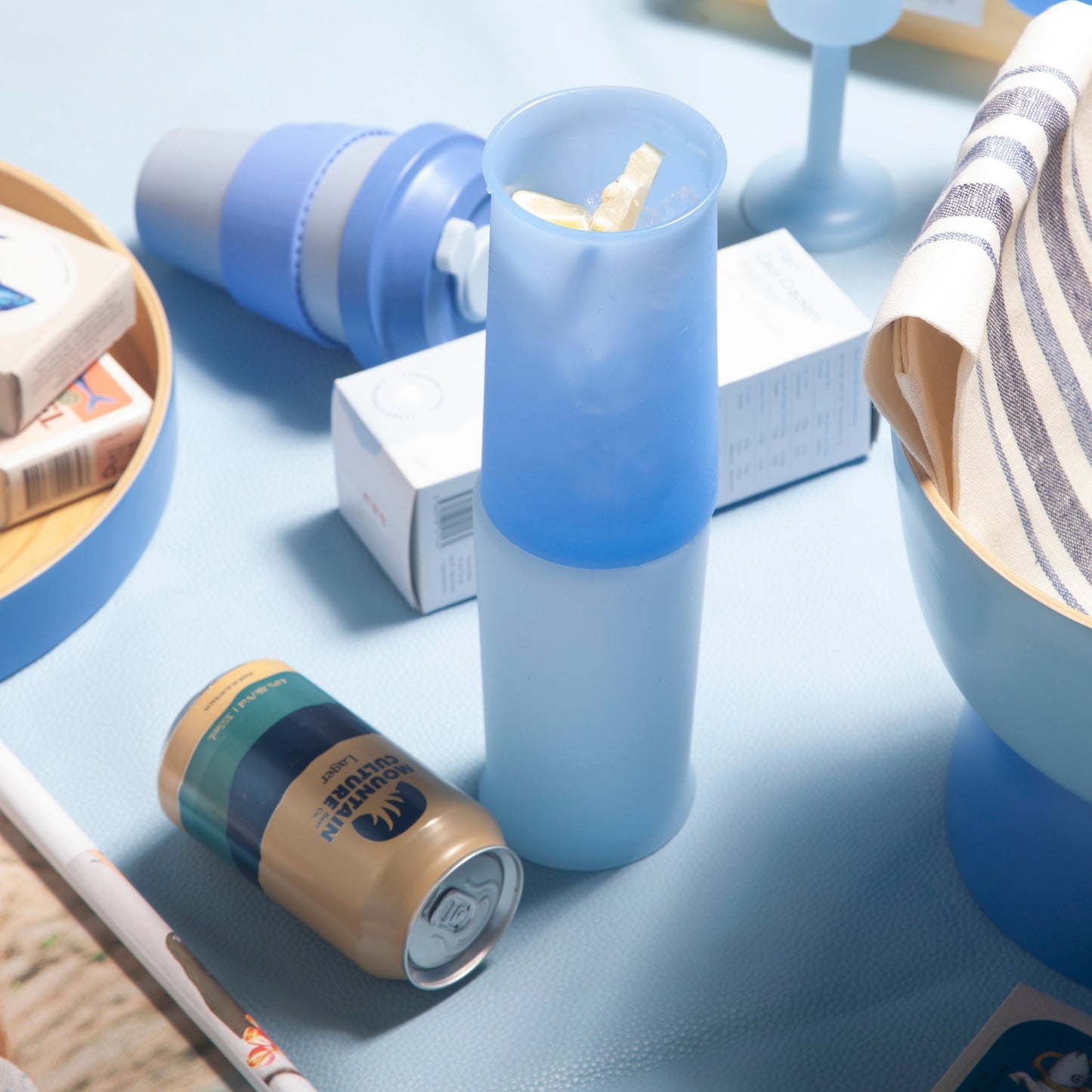 Sky + Kingfisher | Stegg | Unbreakable Highball Glasses