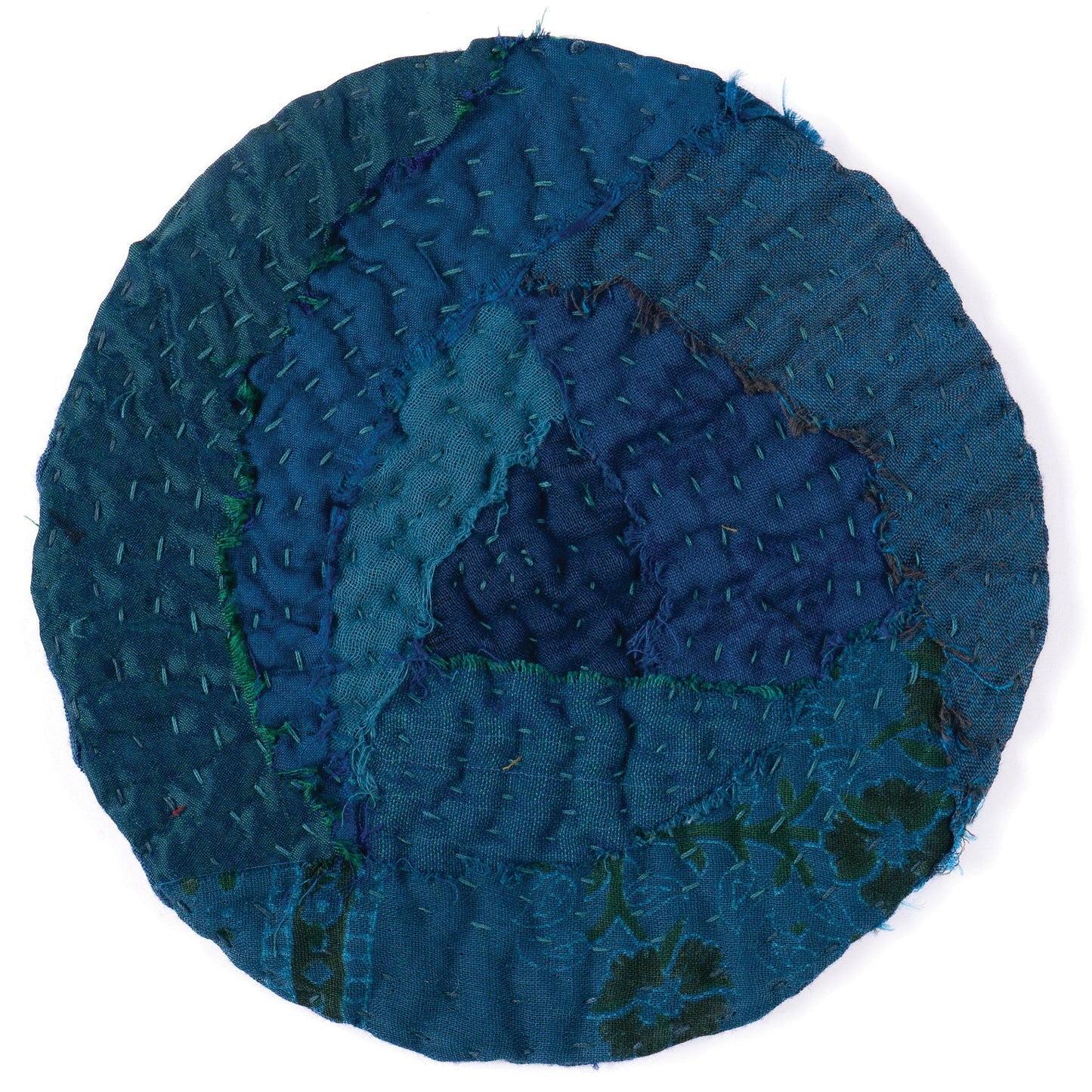 Night Sky kantha Rose Coaster (Set of 2)