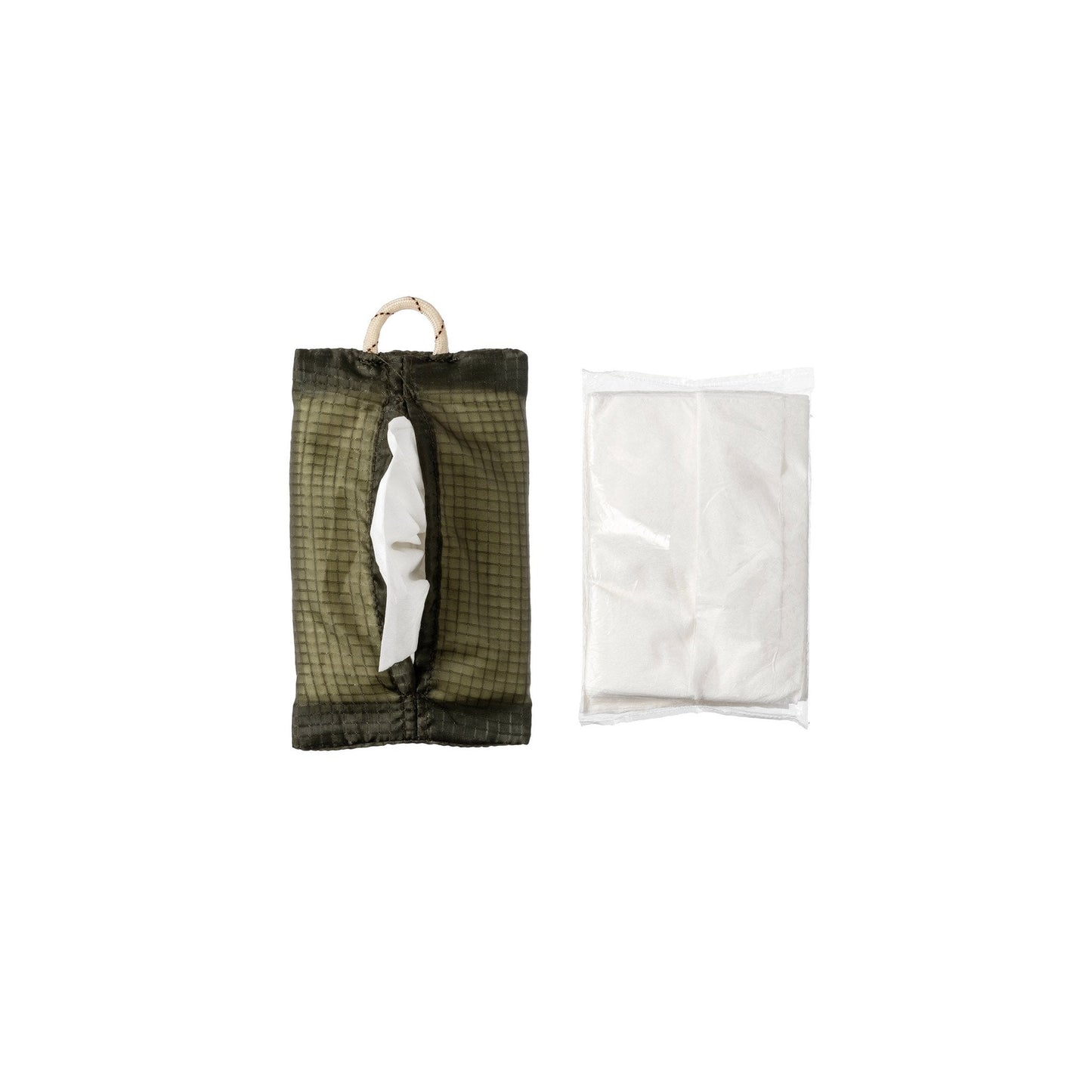 VINTAGE PARACHUTE TISSUE COVER / POCKET