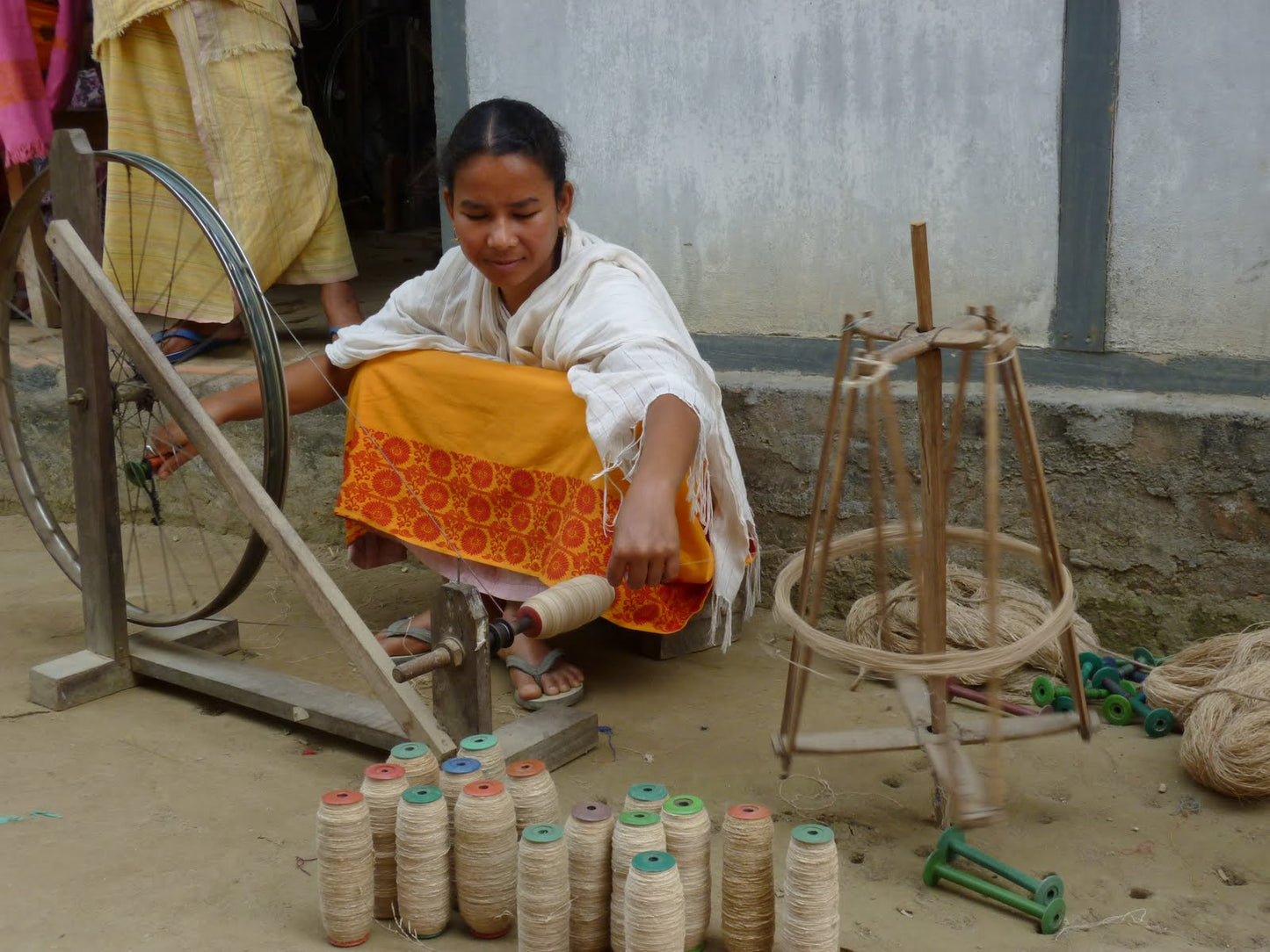 Striped Silk Pillow with Down-Alternative Insert – Handspun, Handwoven & Cruelty-Free