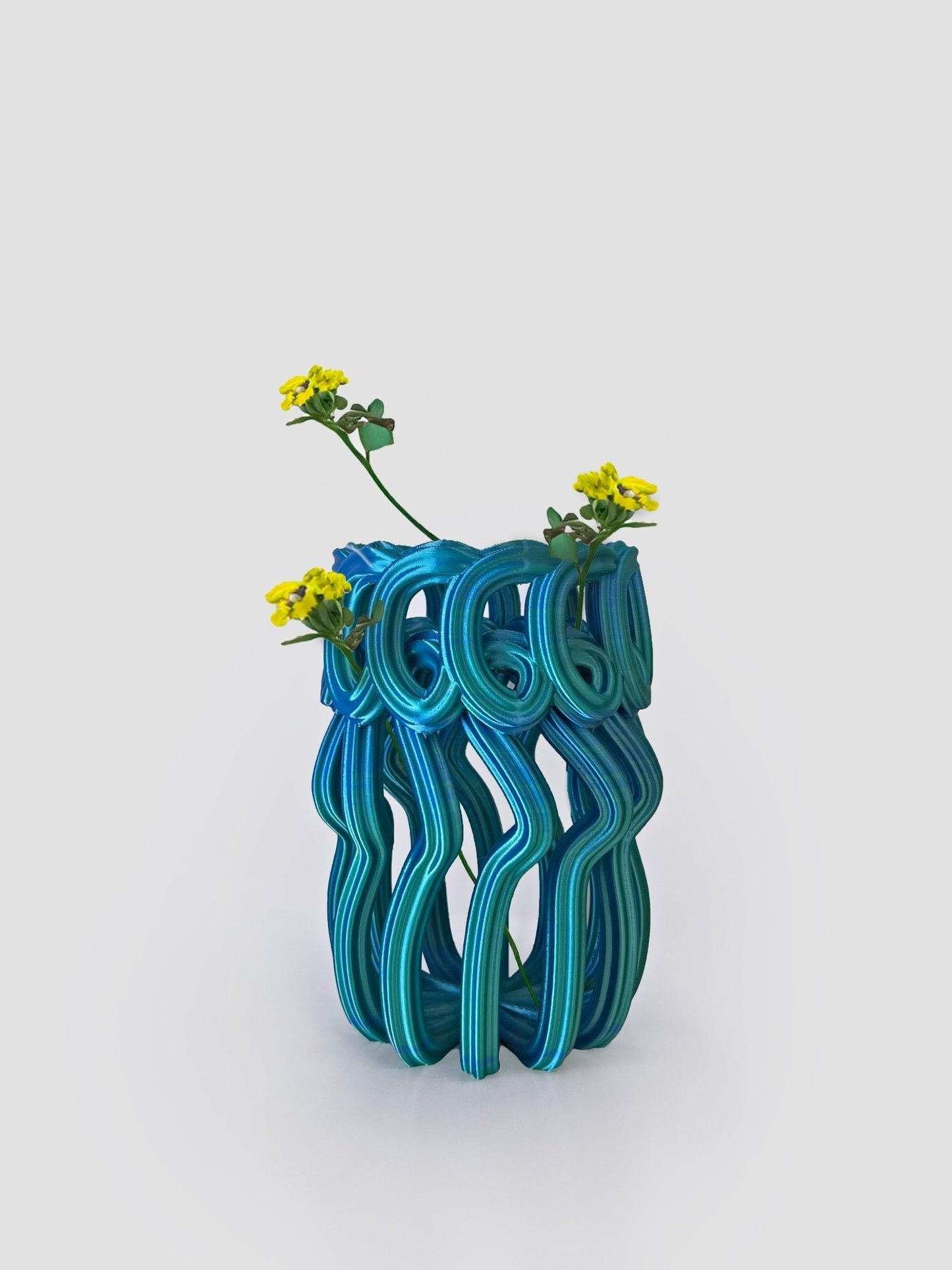Frosting Vase Blue