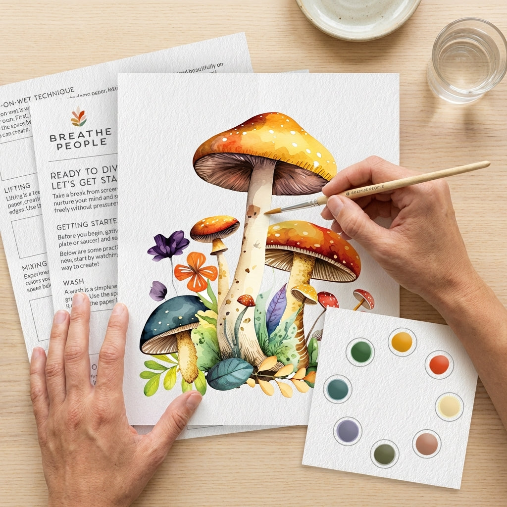 Mushroom All-In-One Watercolor Kit