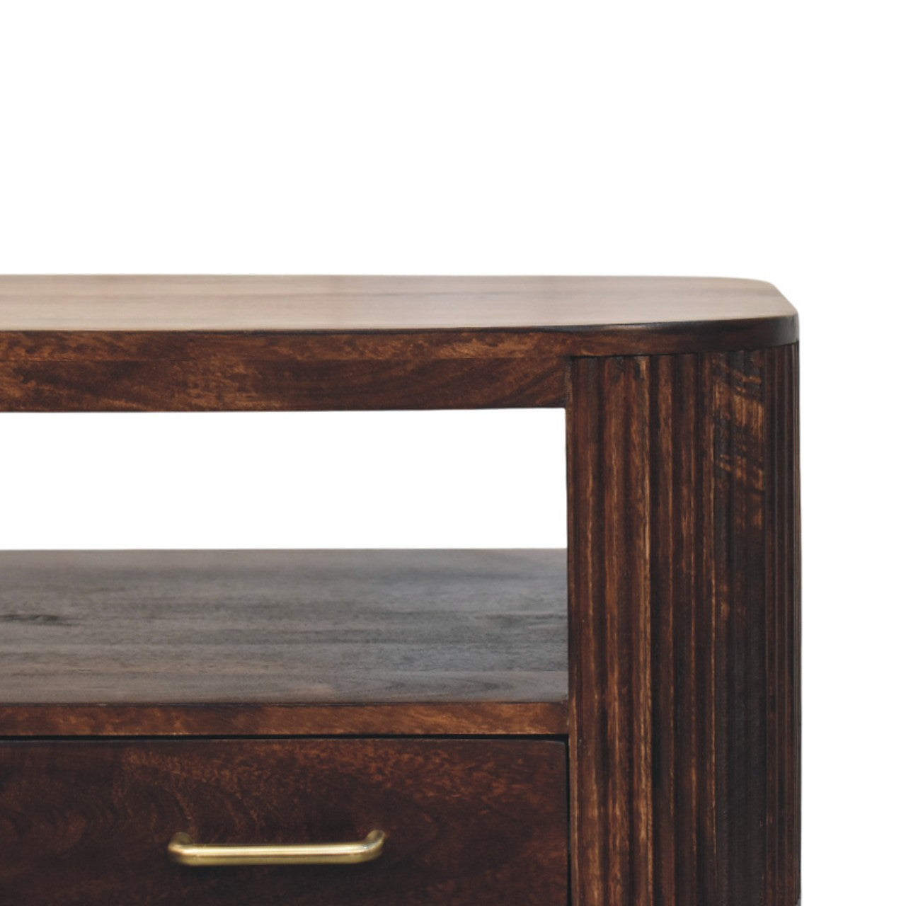 Solid Wood Sphere Leg Coffee Table