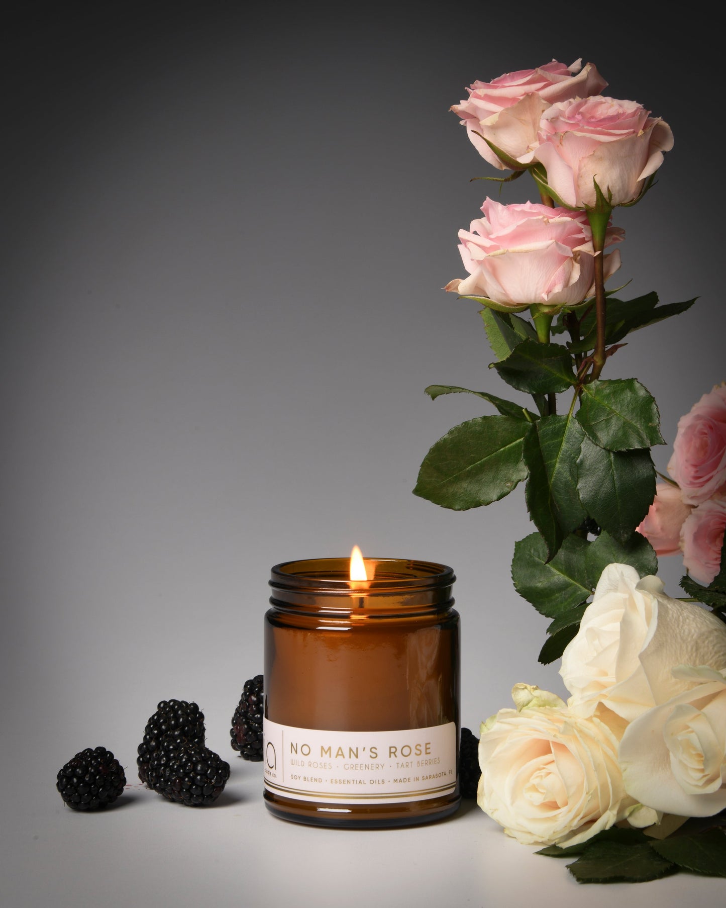 S/2 Jasmine Magnolia + No Man’s Rose Floral Duo