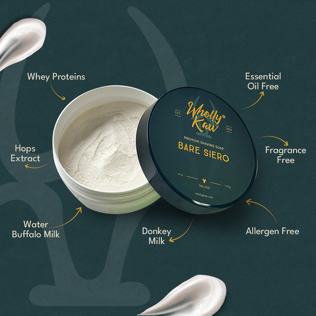 Unscented Tallow Shaving Soap – Premium, Natural, and Gentle for Sensitive Skin