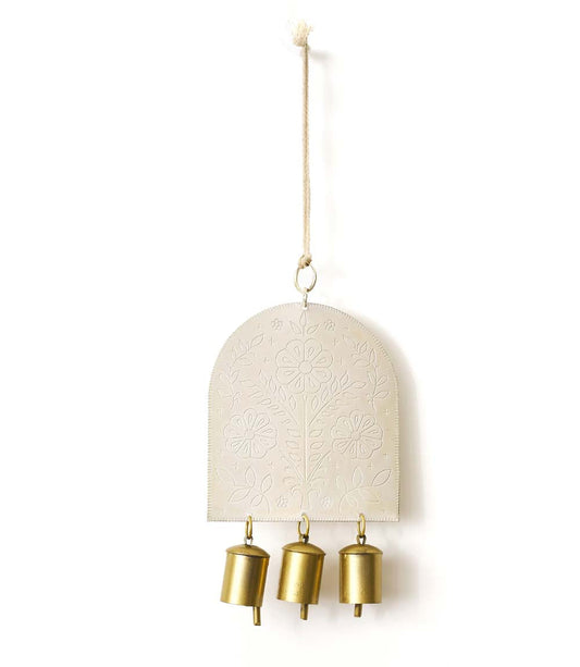 Haveli Wind Chime, Etched Brass - Fair Trade Decor - Osadia Concept Store
