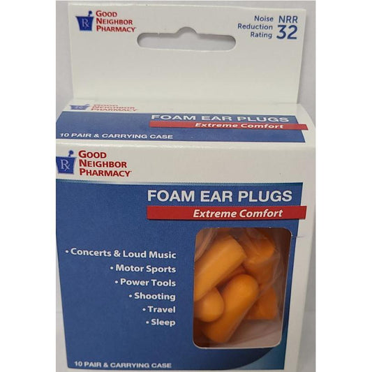 Apothecary Products GNP Soft Foam Ear Plugs With Case 10 Pairs