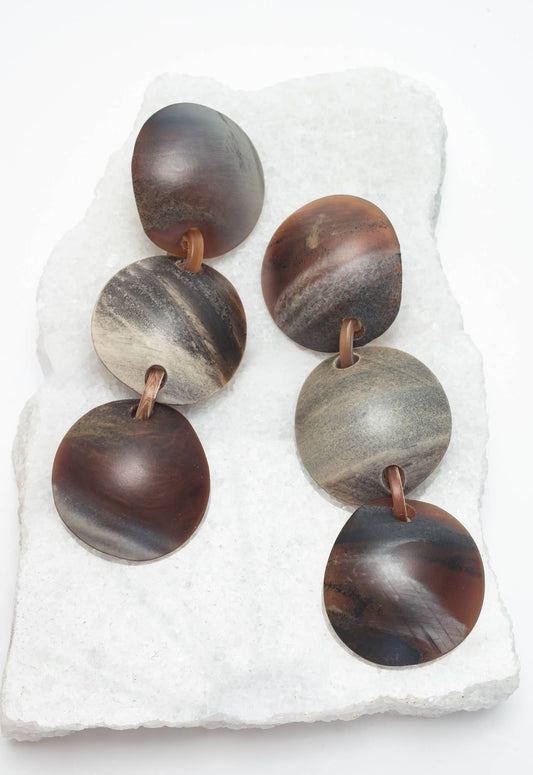 Terra Drop Statement Earrings