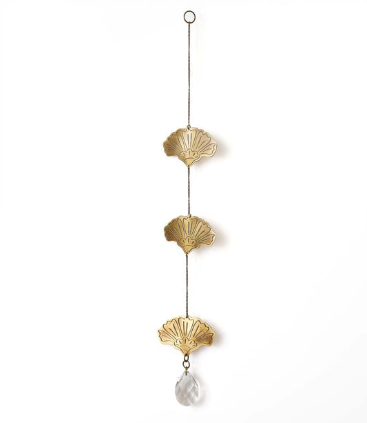 Surya Cascade Floral Engraved Brass Suncatcher - Osadia Concept Store
