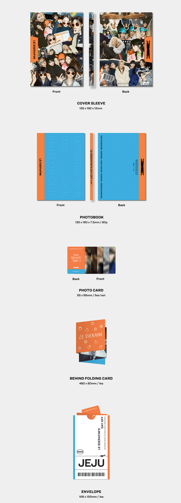 LE SSERAFIM - Day Off In Jeju Photobook