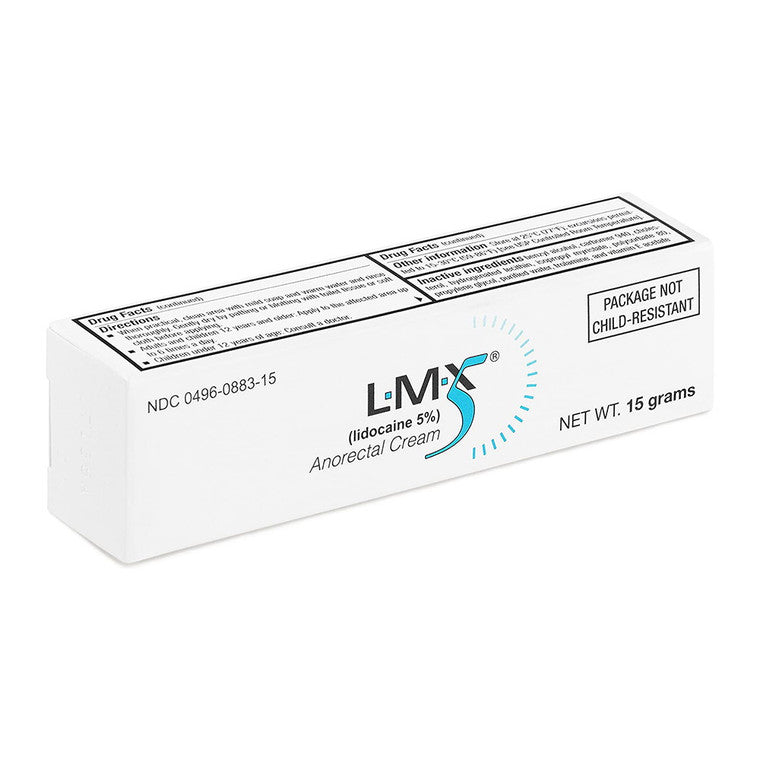 Lmx 5% Topical Anorectal Cream Relives Minor Pains, 30 Gm