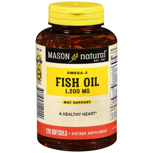 Mason Natural Omega 3 Fish Oil 1200 Mg, 120 Softgels