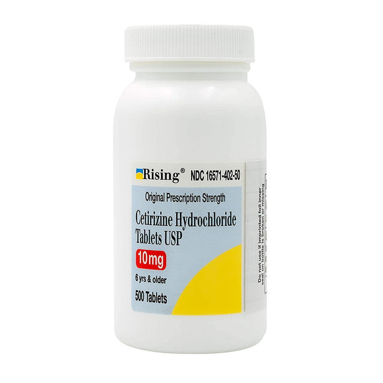 Rising Pharma Cetirizine HCL 10 Mg, 500 Tablets