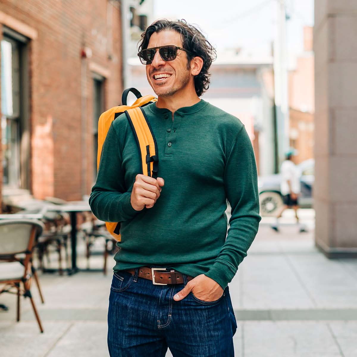 Men's Midweight Merino Wool Henley | 100% Merino Wool - Osadia Concept Store