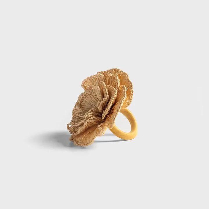 S/4 Buriti Flower Napkin Ring