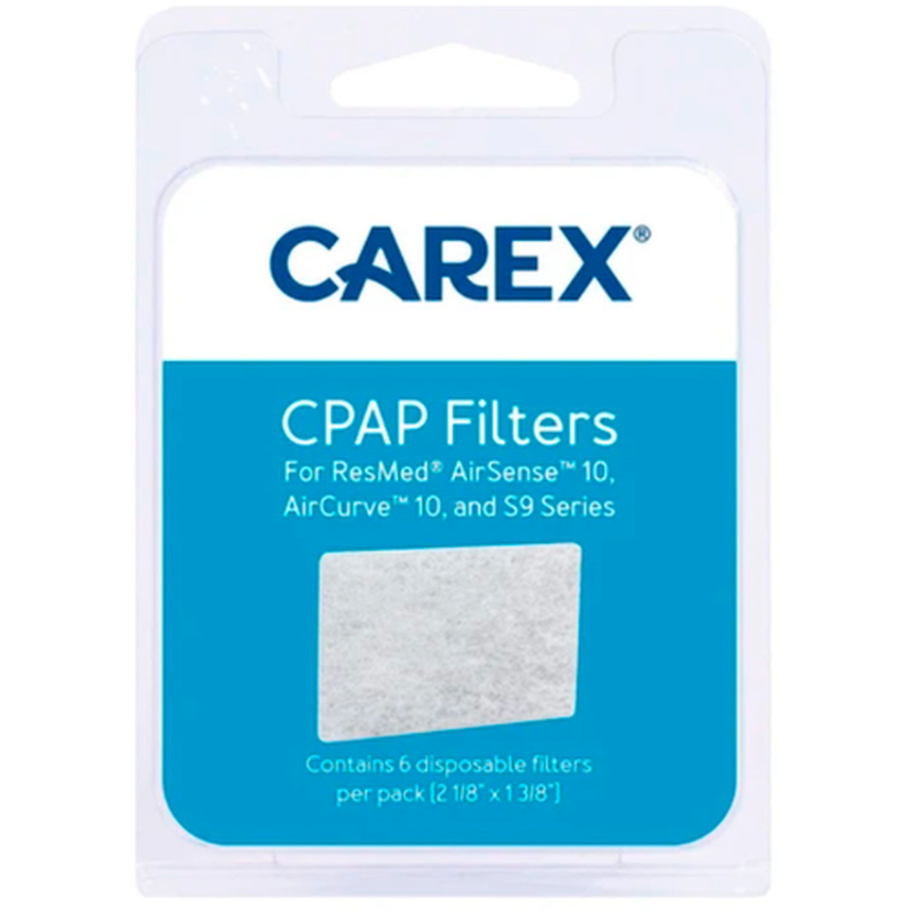 Carex CPAP Filters For ResMed AirSense 10, AirCurve 10, S9 Series
