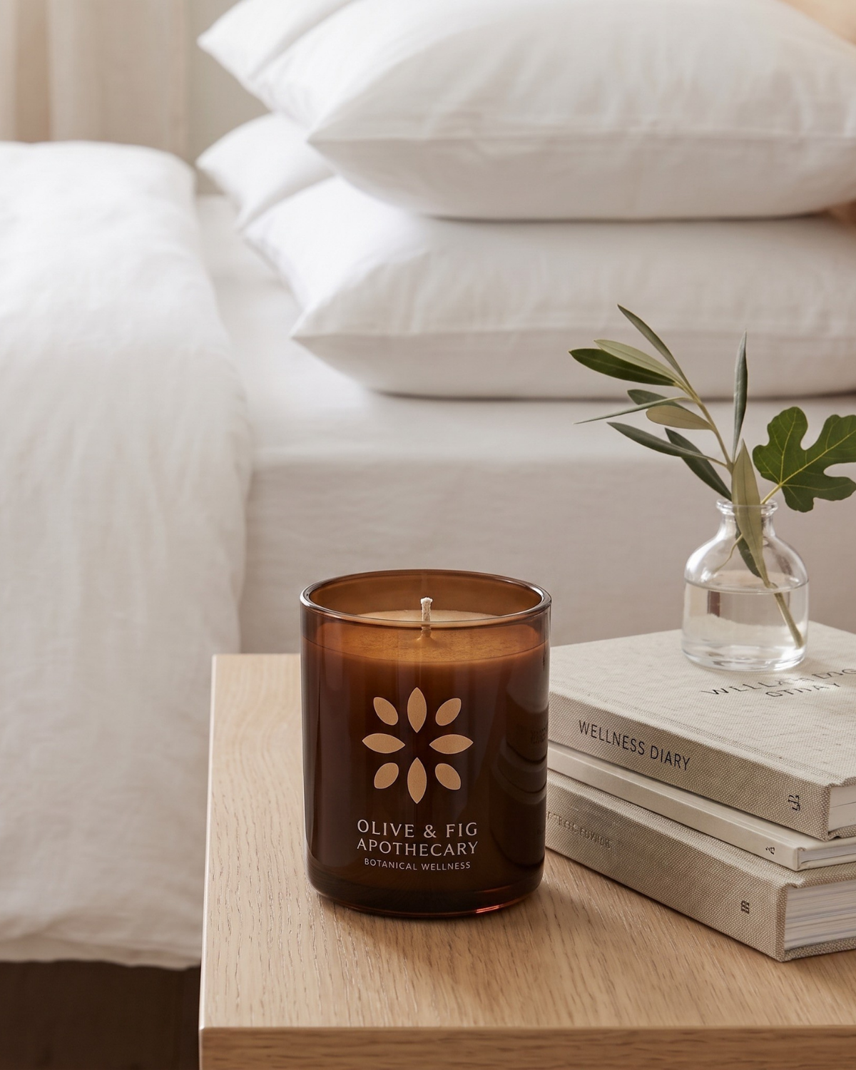 Olive & Fig Apothecary Ember Bean scented 2-wick 11 oz candle