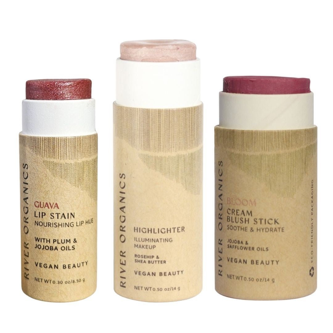 Lip + Highlighter + Blush Set