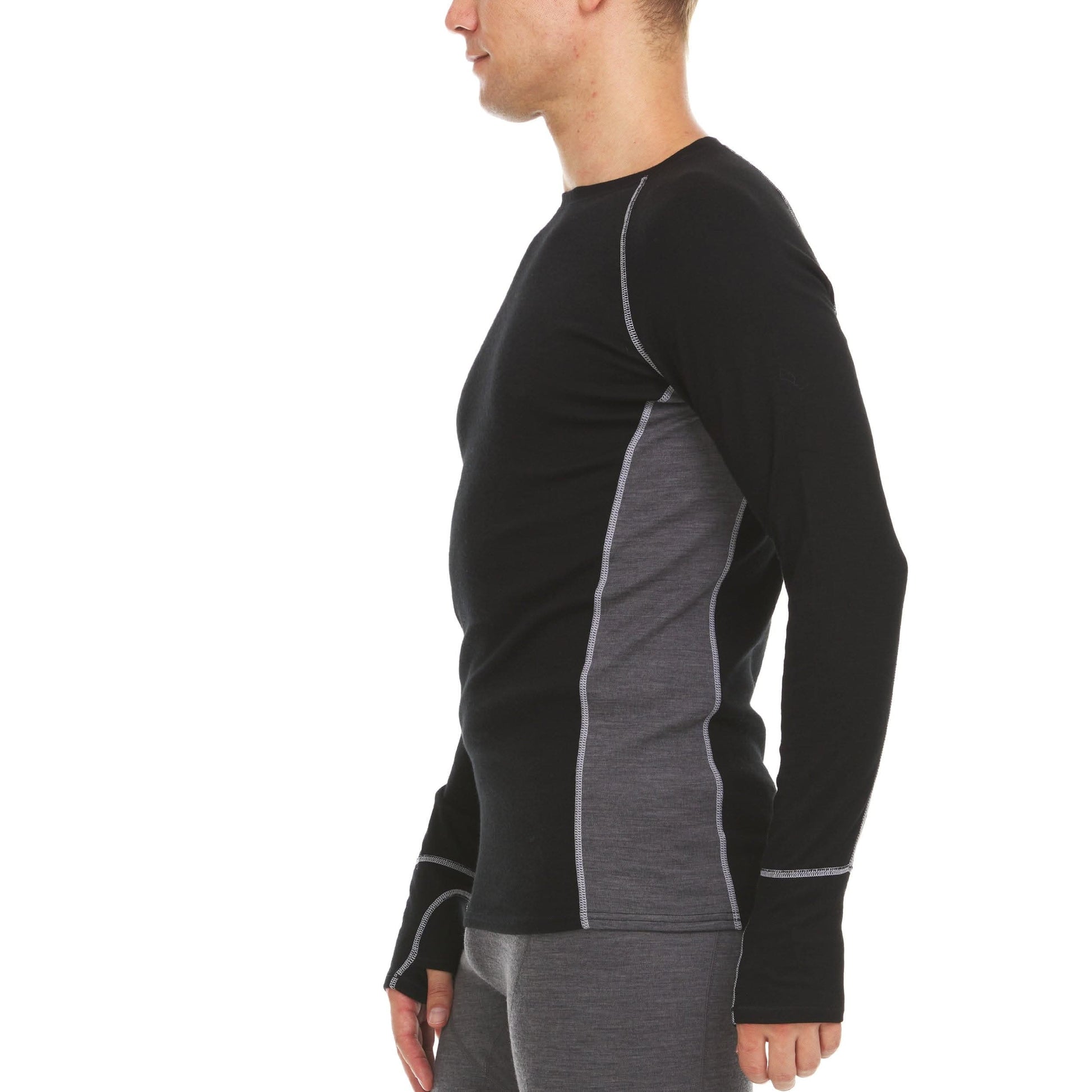 Midweight - Men's Wool Long Sleeve Crew Woolverino - Osadia Concept Store