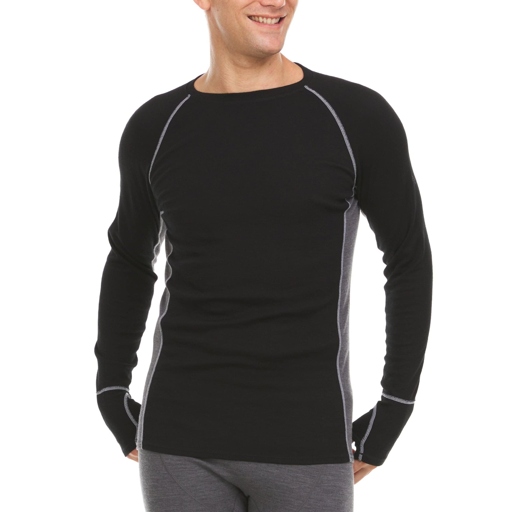 Midweight - Men's Wool Long Sleeve Crew Woolverino - Osadia Concept Store
