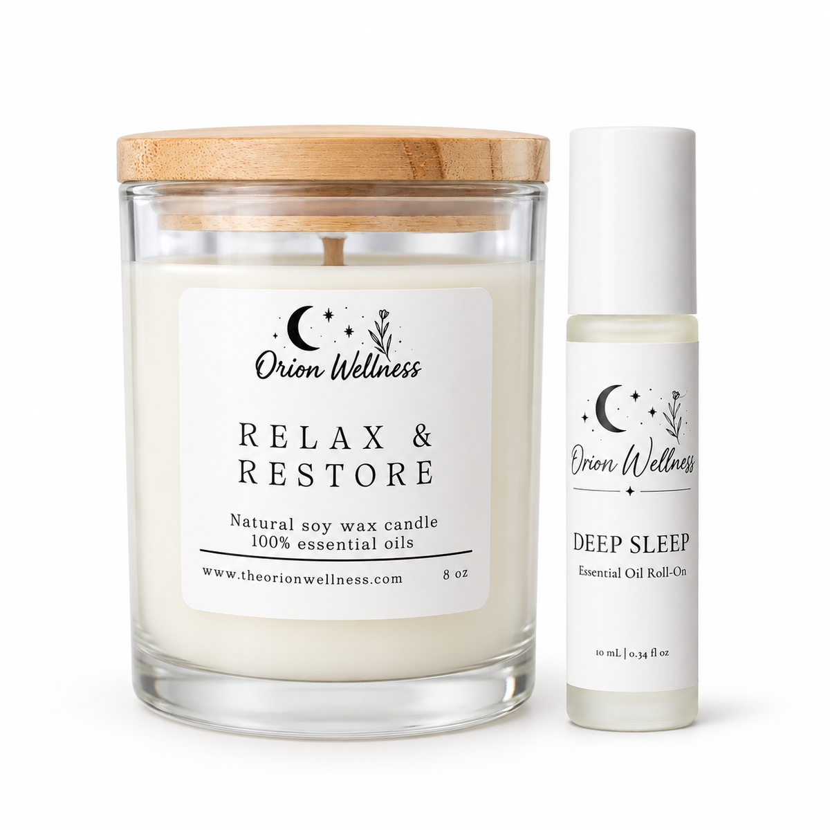 Sleep Candle + Roll-On Duo