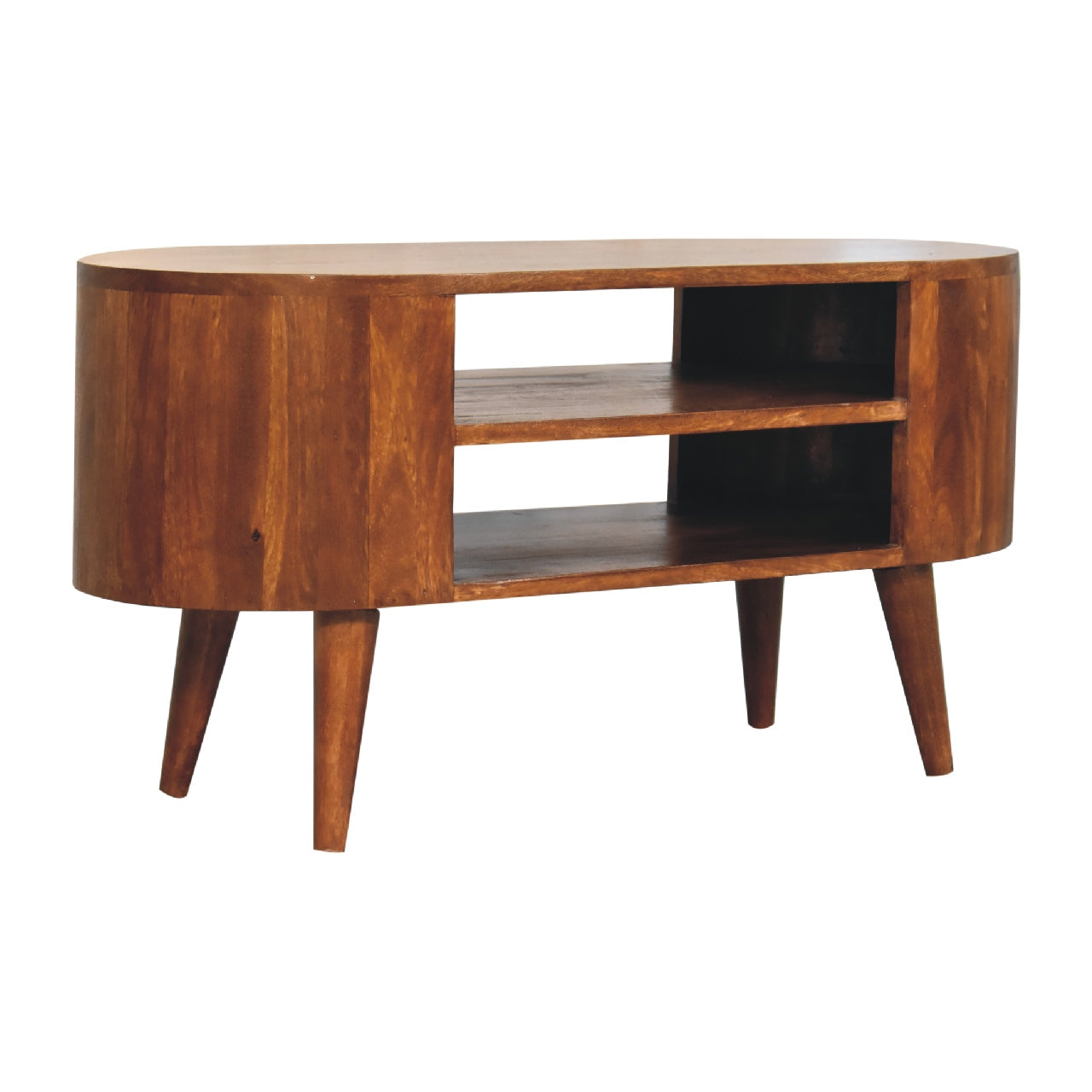 Solid Wood Cortez Chestnut Media Unit