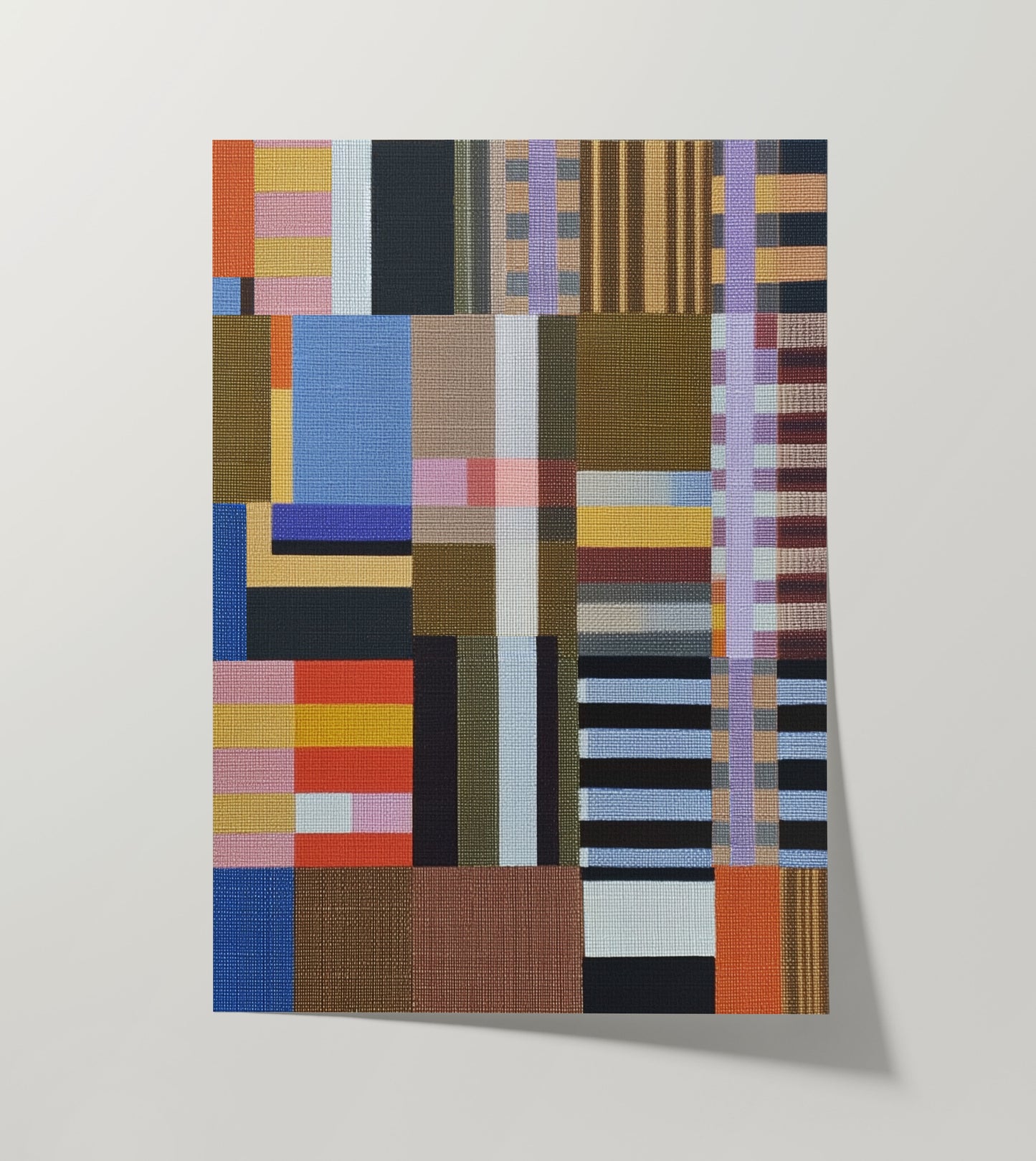 Woven Perspectives No. 02 — Geometric Abstract Art Print