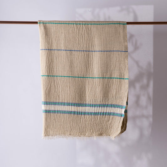 Hand loomed Muslin Linen Beach Towel