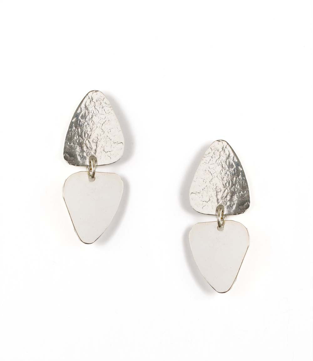 Iyla Geometric Textured Dangle Earring - Osadia Concept Store