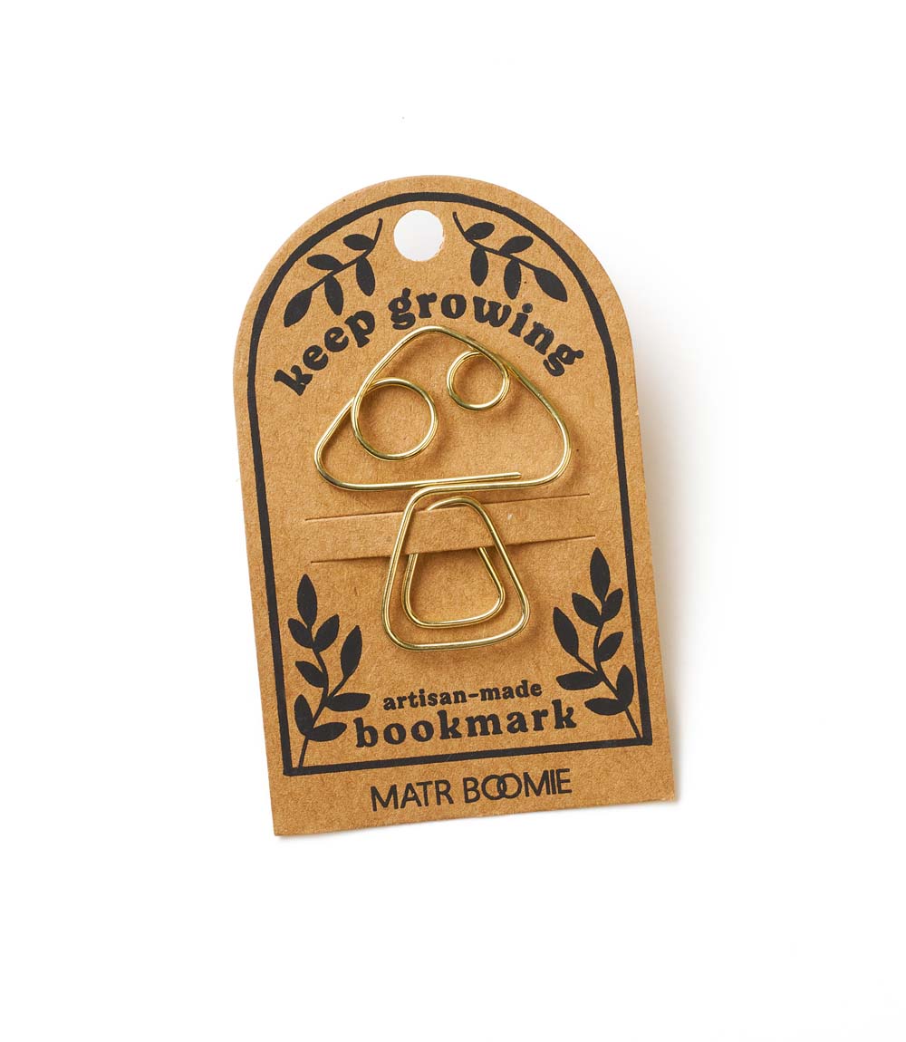 Kitaab Mushroom Wire Bookmark - Gold - Osadia Concept Store