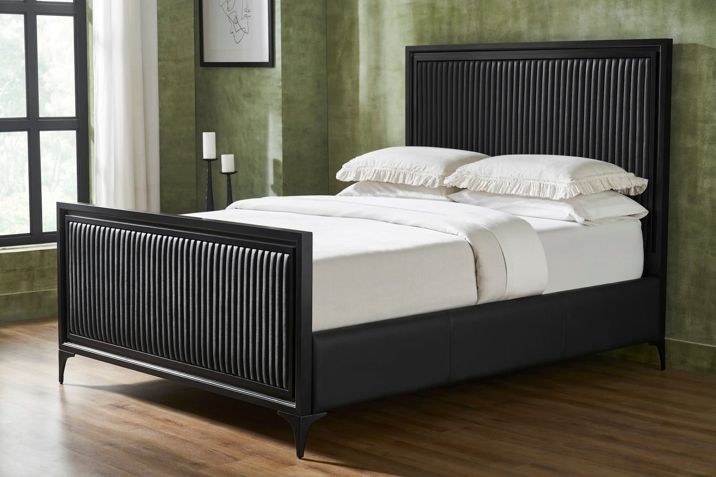 Stanford Leather Bed Stead