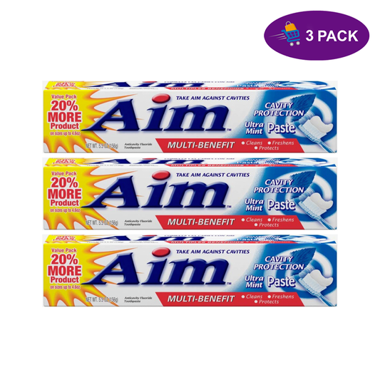Aim Cavity Protection Anticavity Fluoride Toothpaste Ultra Mint 55 OZ