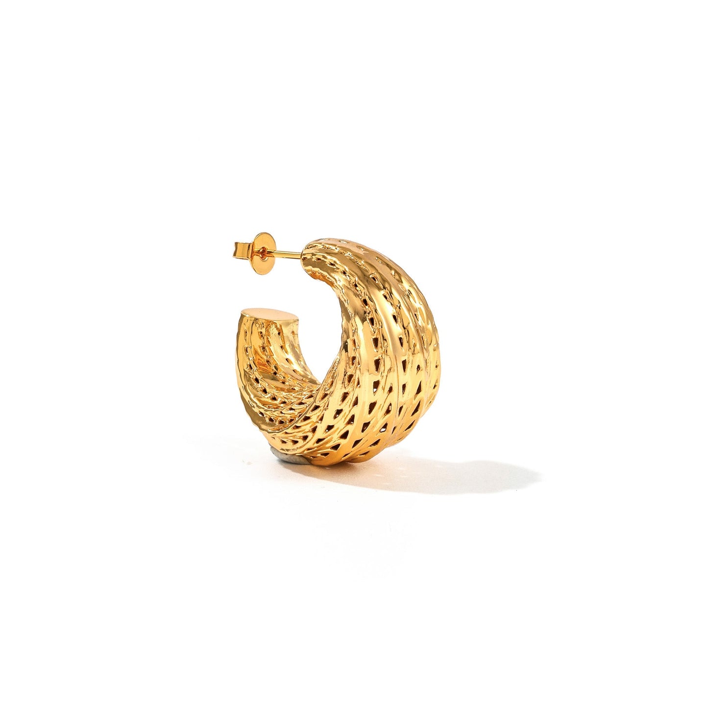Flow Edgy Hoop Earrings
