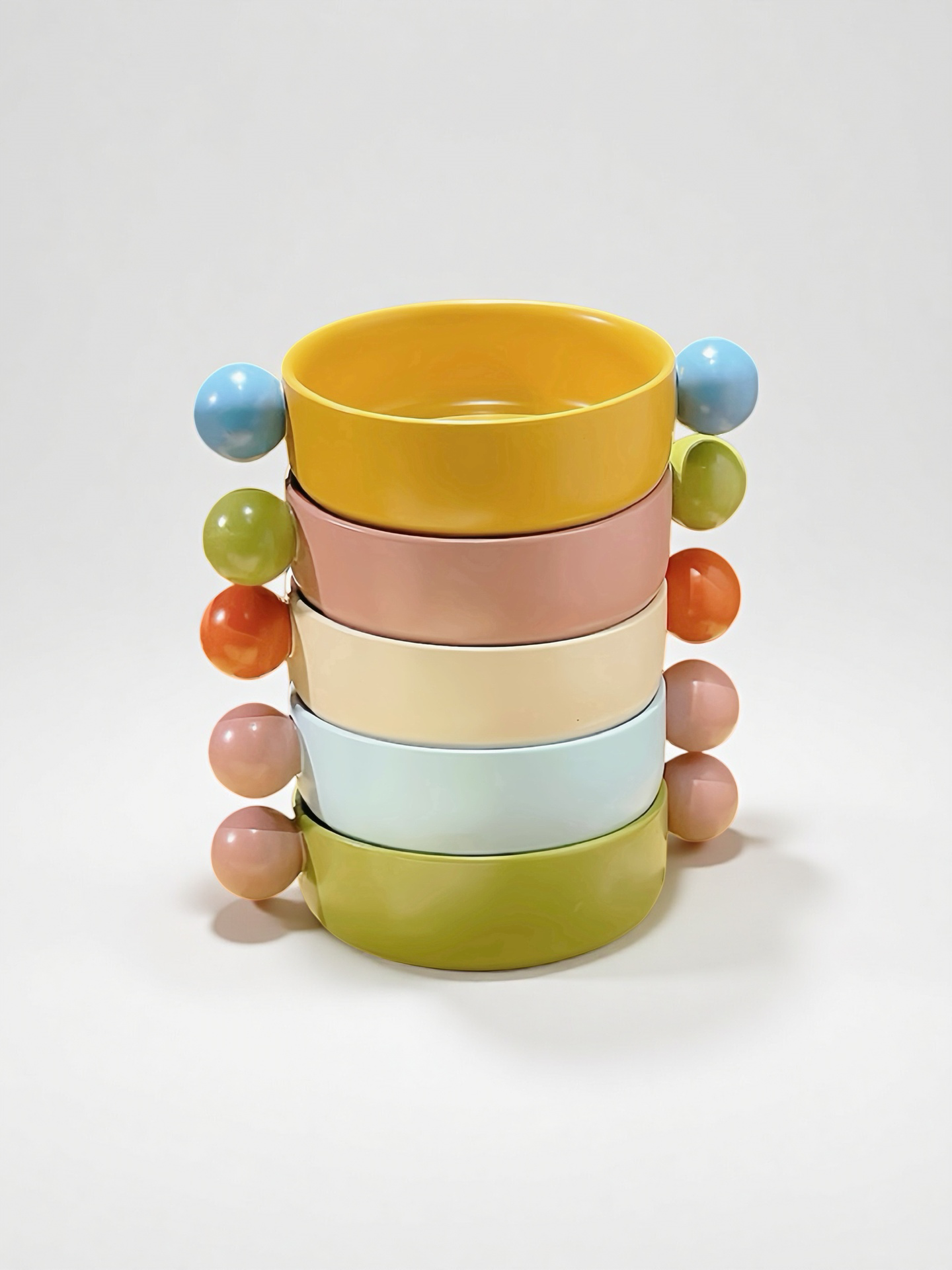 Small Gelato Serving Bowl - Cute Dopamine Whimsical Ceramic Dinnerware