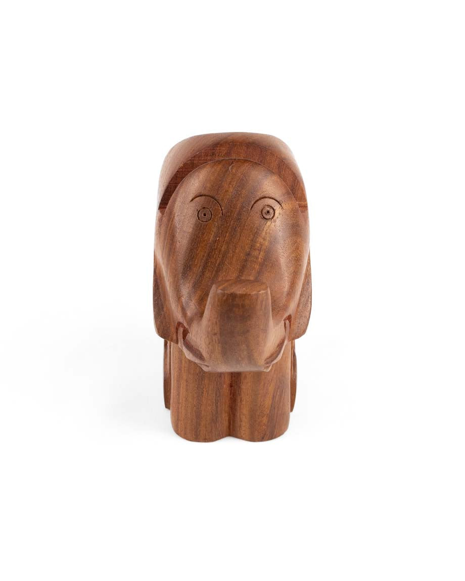 Elephant Eyeglass Holder Stand - Hand Carved Wood - Osadia Concept Store