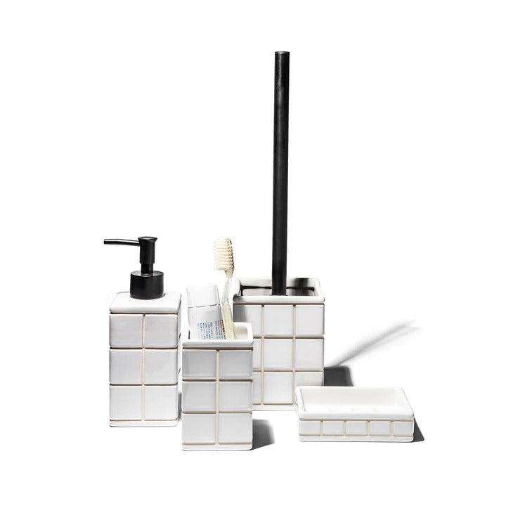 CERAMIC BATH ENSEMBLE TOILET BRUSH
