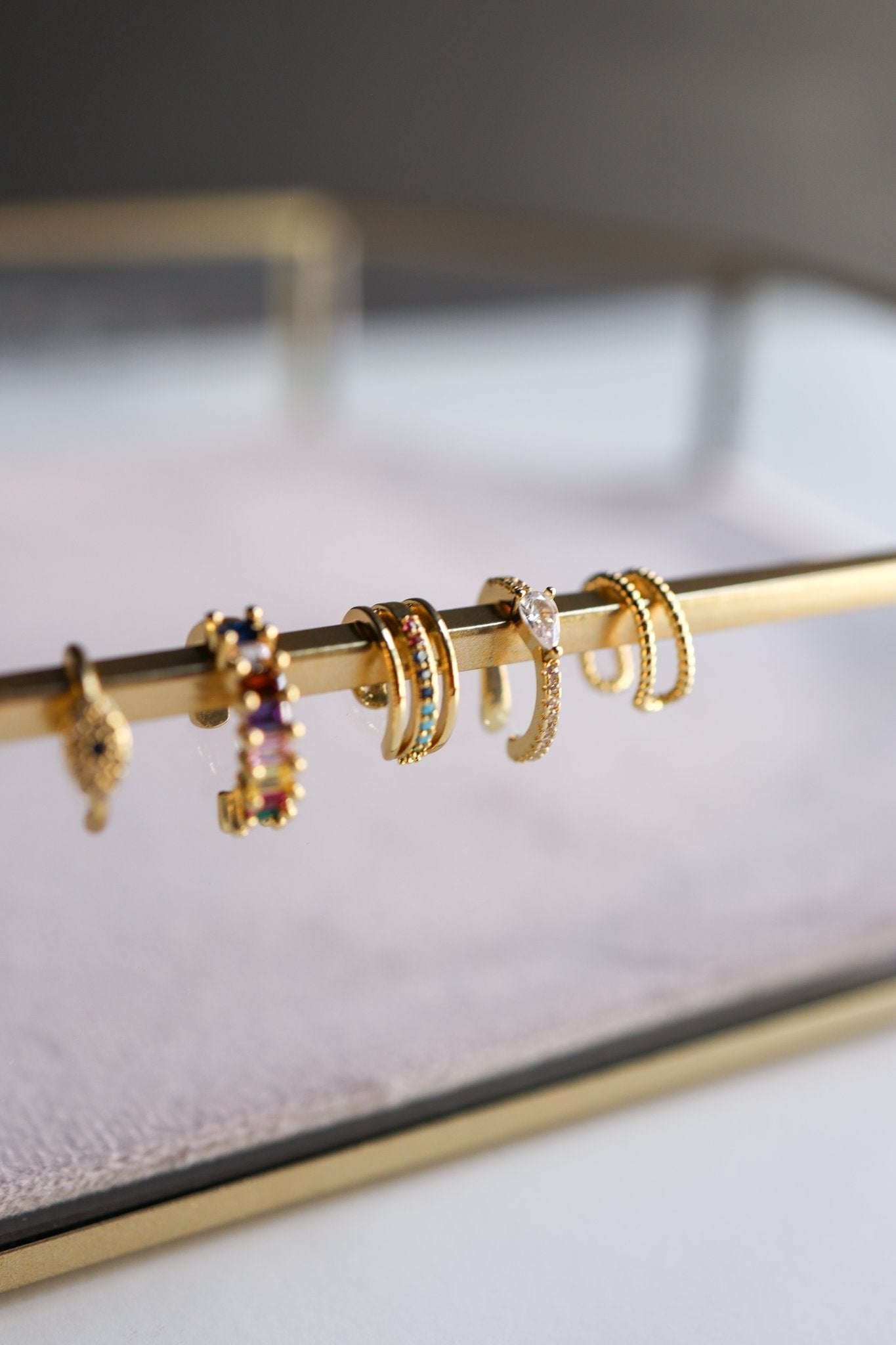 Ear Cuff 3 Row Multi