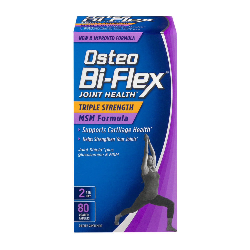 Osteo Bi-Flex Joint Health, Triple Strength + MSM Formula, 80 Coated Tablets