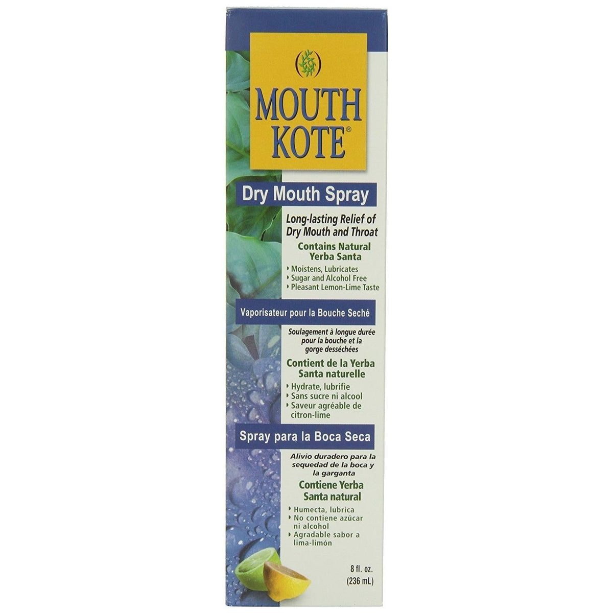 Mouth Kote Oral Moisturizer Spray For Dry Lemon-Lime - 8 Oz
